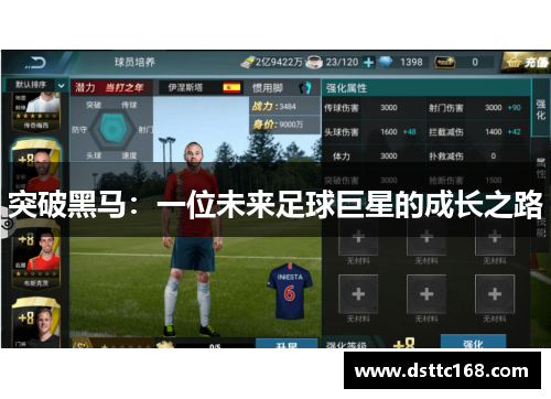 突破黑马：一位未来足球巨星的成长之路